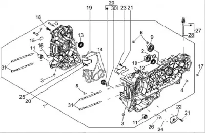 Carcasa de motor