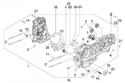 Carcasa de motor