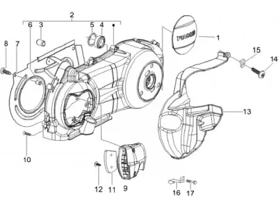 Tapa carcasa de motor