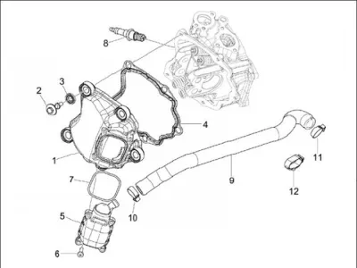 Tapa deflector cilindro