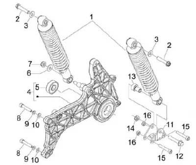 Rear shock absorber