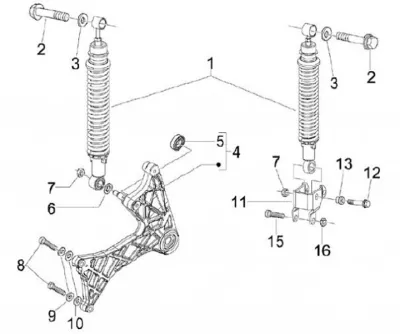 Rear shock absorber