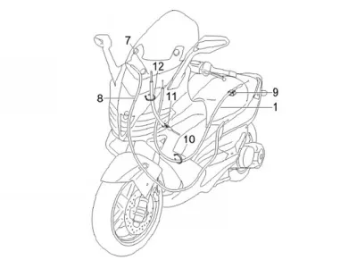 Throttle cable - seat cable