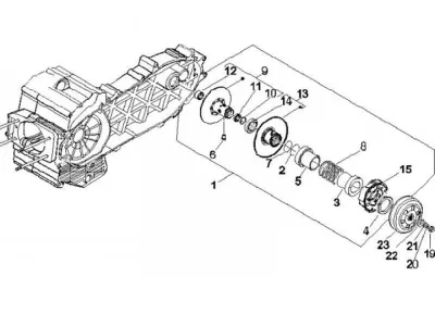 Rear pulley - clutch