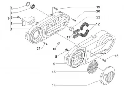 Engine casing cover