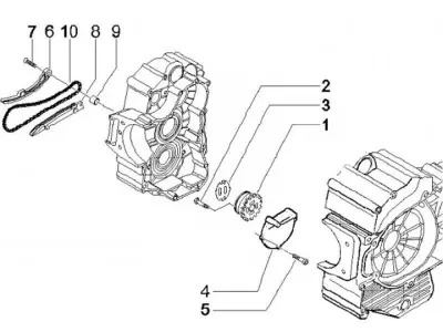 Oil pump - timing chain