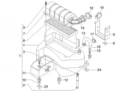 Air intake filter