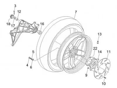 Rear wheel