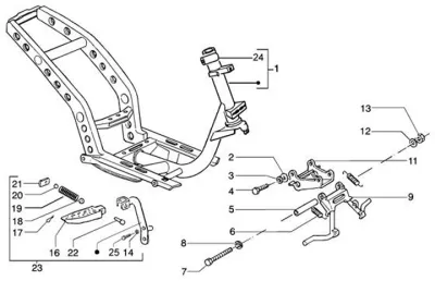 Chassis - centre stand