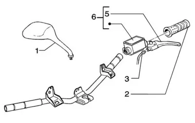 Brake master cylinder left