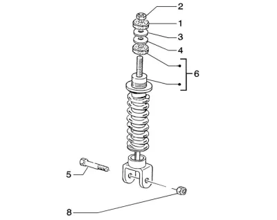 Rear shock absorber