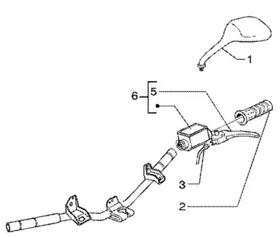 Brake master cylinder left
