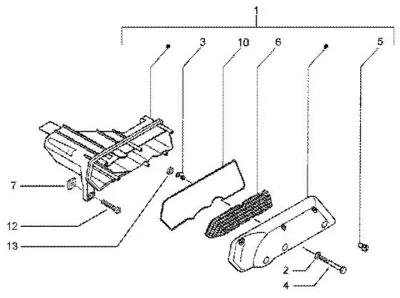 Air intake filter
