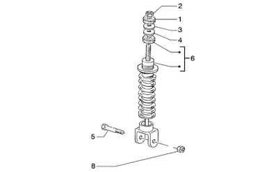 Rear shock absorber