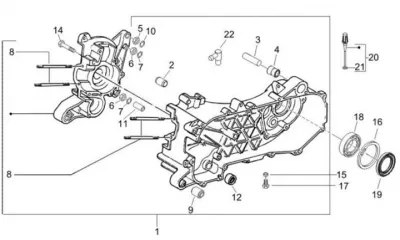 Carcasa de motor