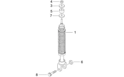 Rear shock absorber