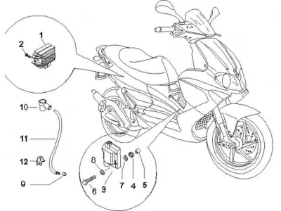Starter switch - battery - horn