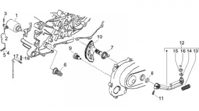Starter motor - kickstarter