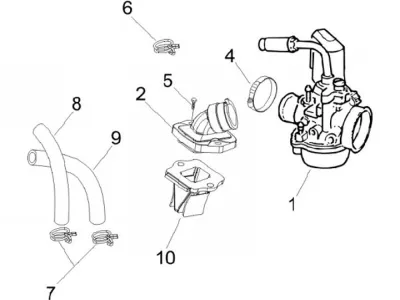 Carburettor - intake manifold