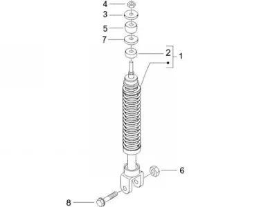 Rear shock absorber