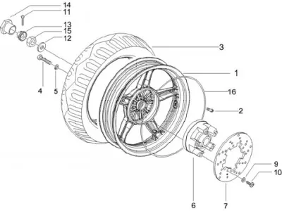 Rear wheel