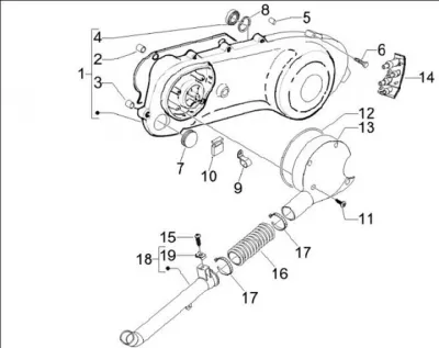 Tapa carcasa de motor