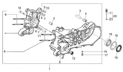 Carcasa de motor