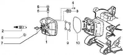 Tapa deflector cilindro