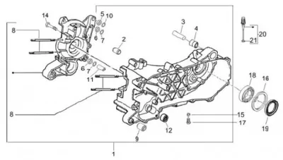 Carcasa de motor