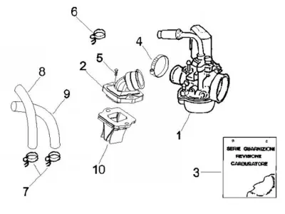 Carburettor - intake manifold