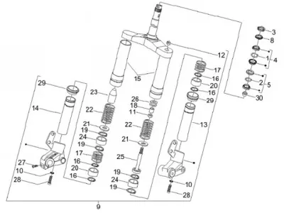 Fork - steering set
