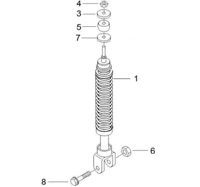 Rear shock absorber