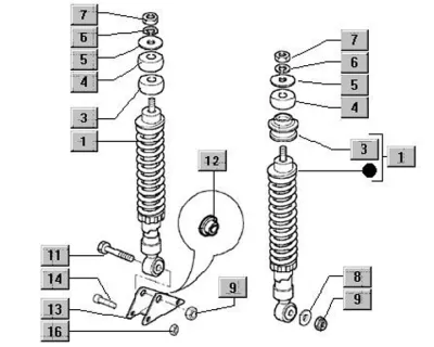 Rear shock absorber