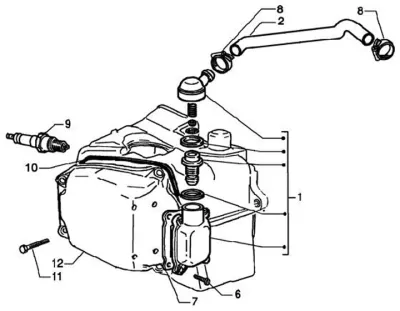 Tapa deflector cilindro