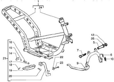 Chassis - centre stand