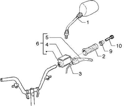 Brake master cylinder left