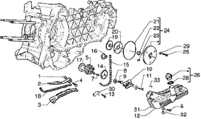 Oil pump - timing chain