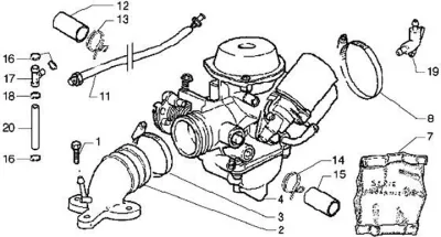 Carburettor - intake manifold