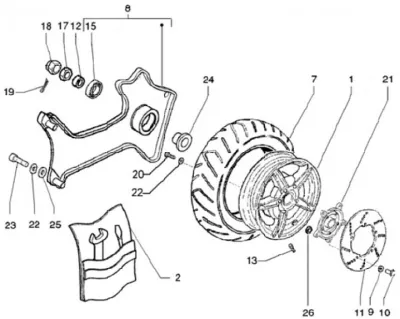 Rear wheel
