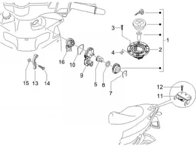 Lock set - ignition switch