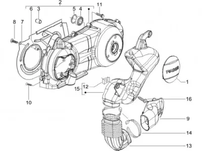 Engine casing cover