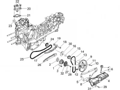 Oil pump - timing chain