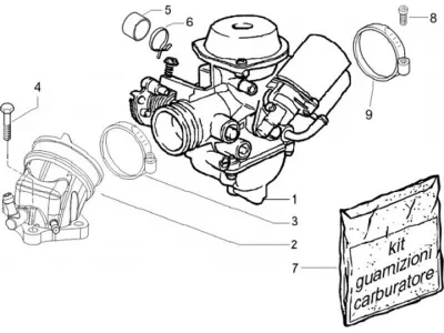 Carburettor - intake manifold