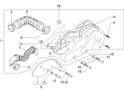 Air intake filter