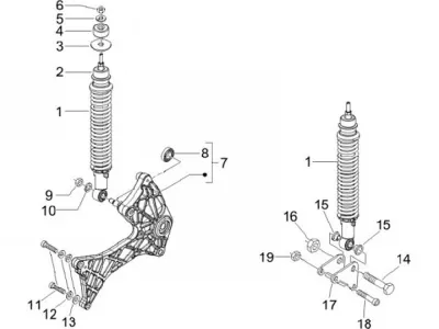 Rear shock absorber