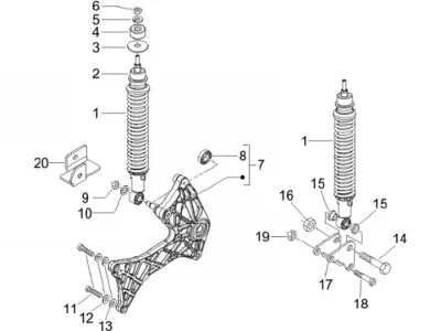 Rear shock absorber