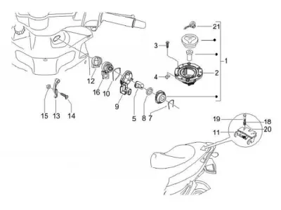 Lock set - ignition switch