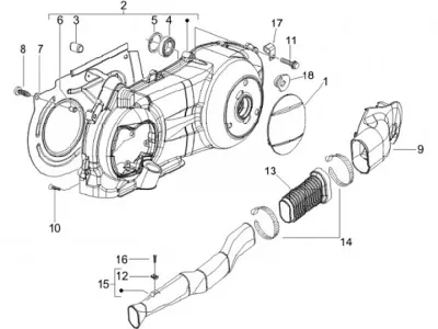 Engine casing cover