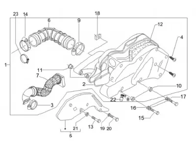 Air intake filter