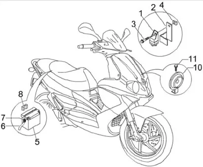 Battery - horn